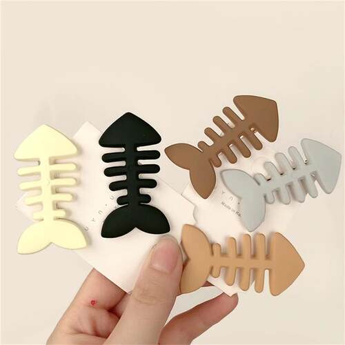 New Simple Fish Bone Hair Clip Korea Style Barrettes Side Cl