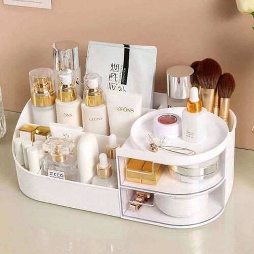 Large Capacity Plastic Cosmetic Storage Box Makeup Drawer Or