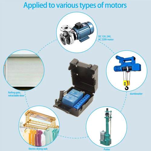 DC12V 10Amp 2CH 2 gangs 433MHz rf Remote Control Switch Wire