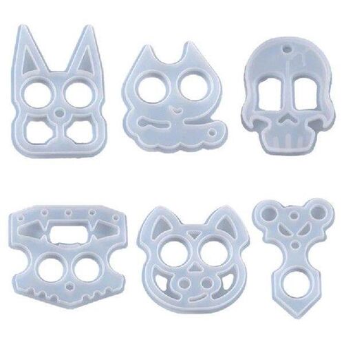 Cartoon Animals Keychain Casting Silicone Mould DIY Crafts