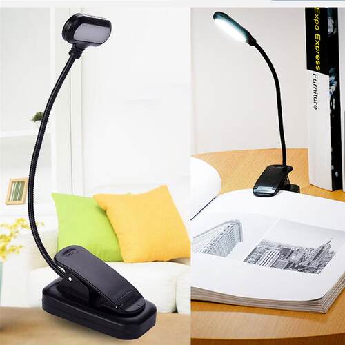 LED Eye Protection Book Night Light Mini Clip-On Study Desk