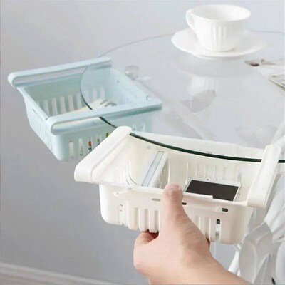 1Pc Refrigerator Storage Basket Flexible Expandable Fridge O