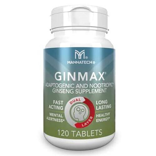 Mannatech GINMAX 120 Tablets Adaptogenic and Nootropic -