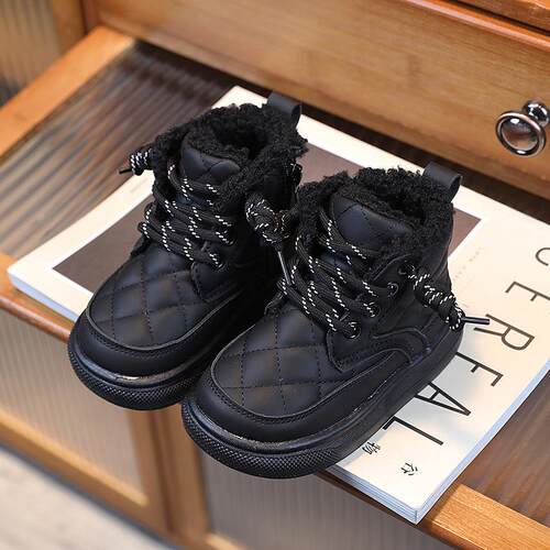 Childrens tton Shoes 2025 Girls Short Boots Soft Bottom Bre