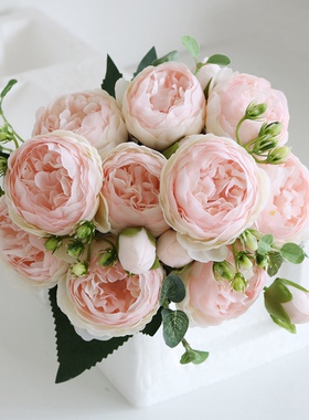 30cm Bouquet Artificial Flowers Peonies Home Accessories Wed