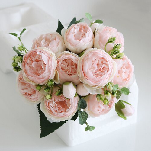 30cm Bouquet Artificial Flowers Peonies Home Accessories Wed
