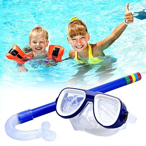 Kids Breathing Diving Goggle Mask Tube Shockproof Swimming A