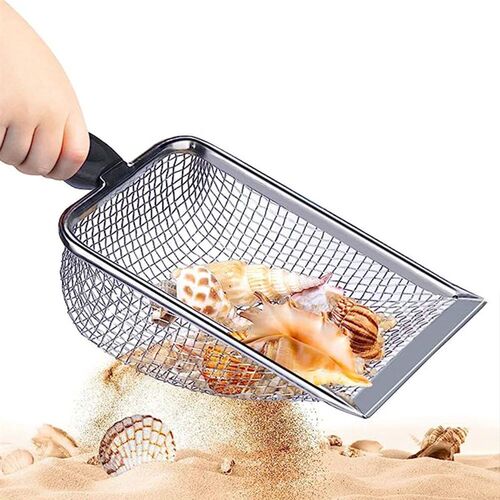 Portable Kids Beach Shovel Toy Sand Filter Dig Shovel Mesh S