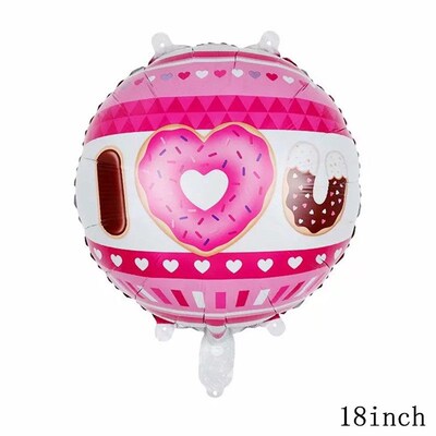 32Inch Donut Digital Foil Balloon Christmas Fruit Ice Cream