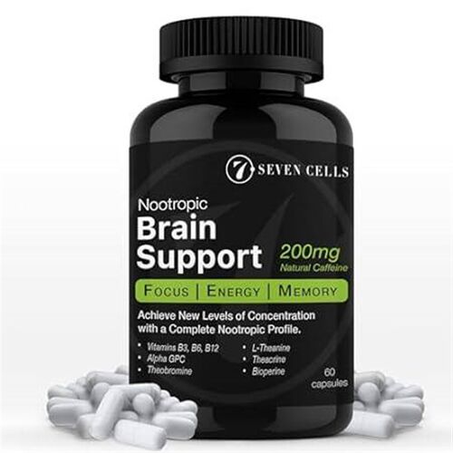 Seven Cells Brain Booster Nootropic Brain Support Supplem