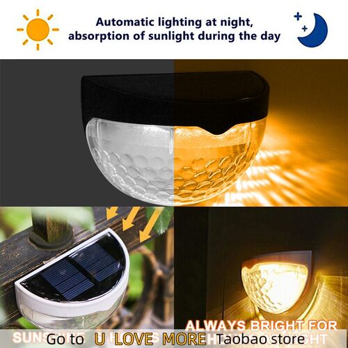 New Year LED Solar Light Summer  Outdoor Wall Lamps Energy