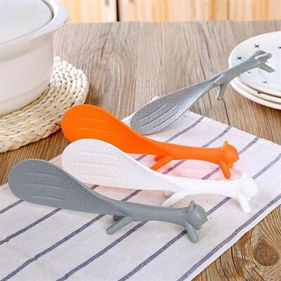 Cute Creative Squirrel Standable NonStick Desk Spoon 003 A98