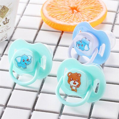 Baby Silicone Pacifier Soothing Infants Bite Chew Supplies N