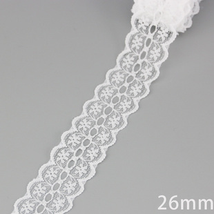 (5 yards/roll) white Lace ribbon fabric Webbing Decoration L