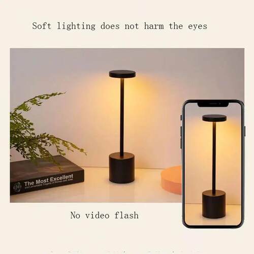 LED Touch Table Lamp USB Rechargeable Cordless Night Light S
