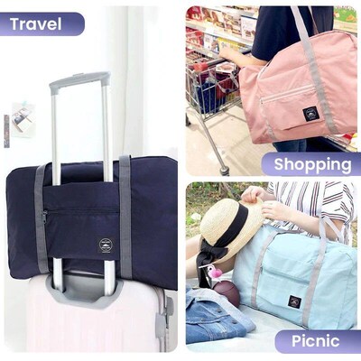 Foldable Travel Duffel Bag for Airlines Carry on Bag for Wom
