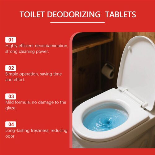 JAKEHOE Toilet Freshening and Cleaning Tablets - For Bathroo