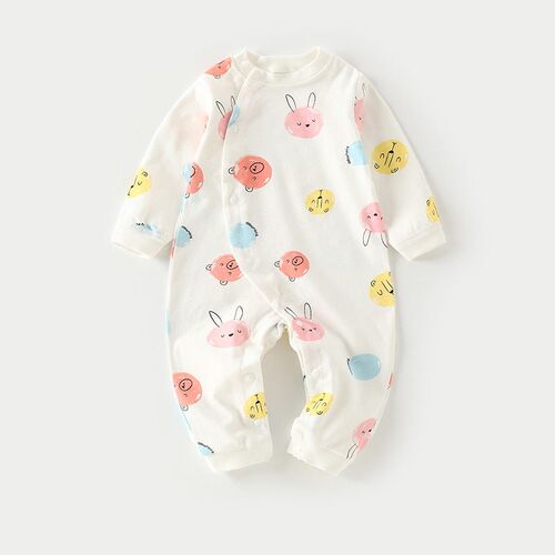 Baby Jumpsuit tton Newborn Long-sleeved Climbing Clothes 0-2