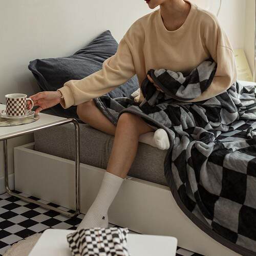 Soft Blanket Warm Thermal Fleece Blankets for Couch Bed Sofa