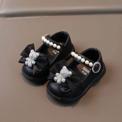 Soft Sole Girl Leather Shoe 2024 New Baby Shoe Cute Walking