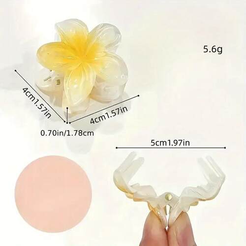 Fruit color egg flower gradient  female colorful hairpin hai