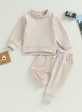 gren 0-3Years Toddler Baby Boys Fall Outfits Solid Color Cre