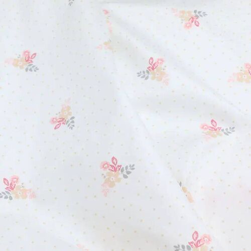 50*235cm Flower Lattice Cotton Fabric For Patchwork Quilts C