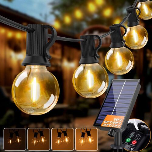 Led G40 Solar Globe Led String Lights Outdoor Waterproof Sha