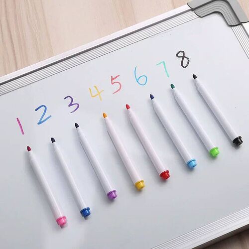 4/8Pcs Magnetic Erasable Whiteboard Pen Color Options Number