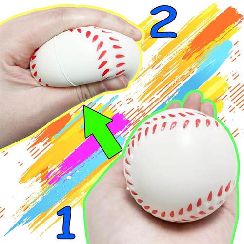 1-12PCS Sss Ball Fidget Toys Sss Relief PU Foam Squeeze Ball