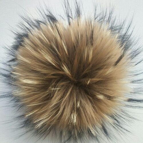 Really Natural Animal Raccoon Hair Ball 12-15cm Large Pompom
