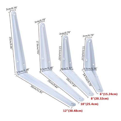 L Shape Right Angle Shelf Bracket Tripod Shelving Supports 6
