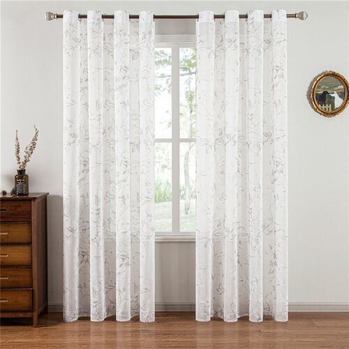 Topfinel  Curtains for Living Room Bedroom Tulle Modern Flow