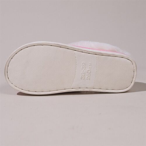 Furry Slippers For Women, Warm Thick-soled Plush Slippers, H