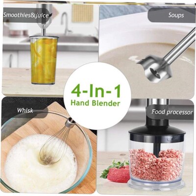 electric hand immersion blender food processor chopper mixer