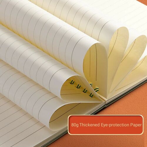 A5 Vintage Spiral Notebook, 80 Sheets/160 Pages Memo Journal