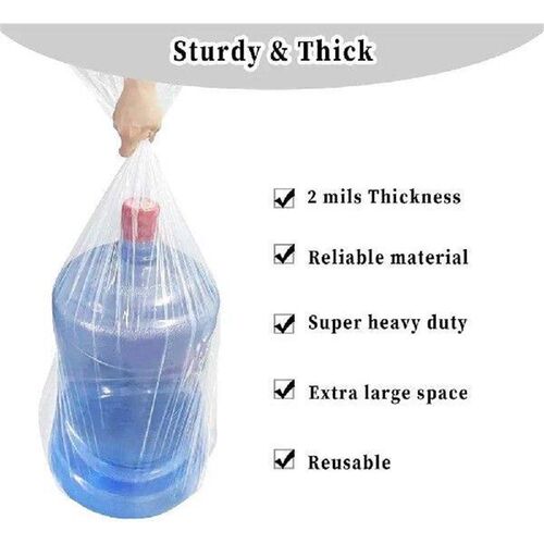 10Pcs Thickened Plastic Moving Bag Transparent