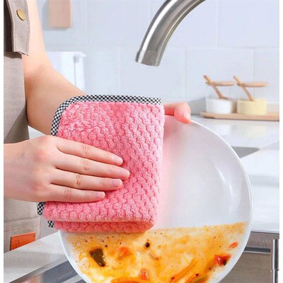 Kitchen Daily Dish Towel Dishcloth Rag Utensils for Kitchen