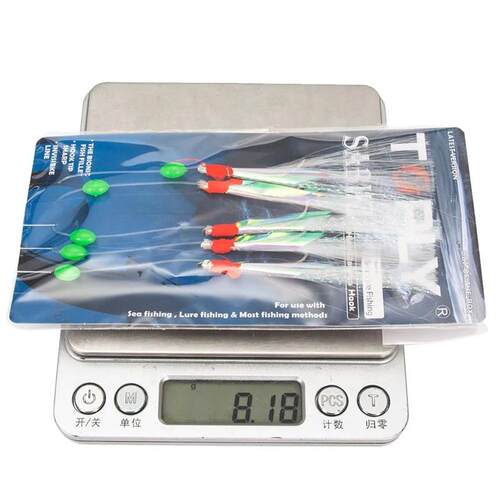 5pcs/Pack Sabiki Soft Fishing Lure Rigs Bait Jigs Lure Feath