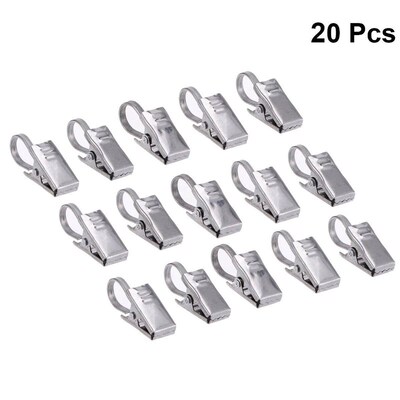 20 PCS Curtain Slider Clips Multipurpose Hanger Curtain Clip