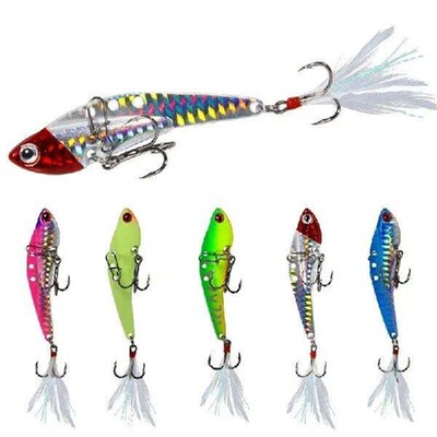 1 PCS Metal Lure Vibration Blade VIB Dragon Tooth Blood