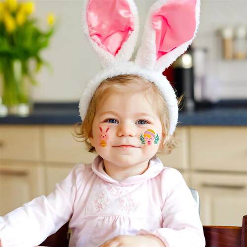 10sheets Easter Tattoo Stickers Easter Egg Stickers Waterpro
