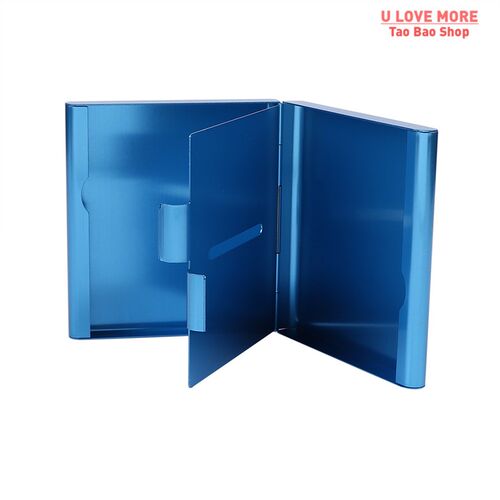 Aluminum Cigarette Case Storage for 20 Cigarettes Holder Dou