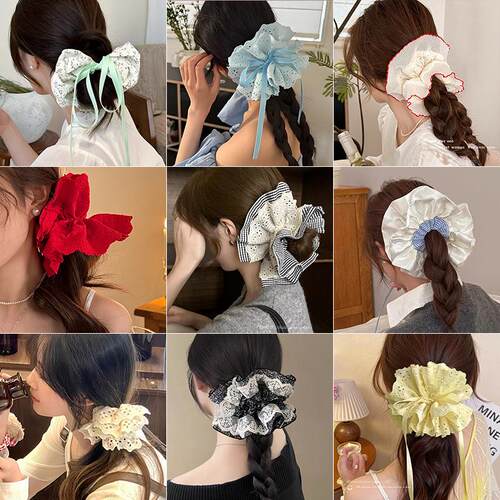 Large Intestine Hair Ring Side Braided Hair Rope Lady Atmosp
