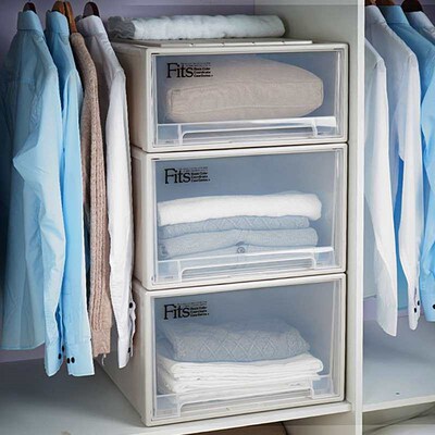 Drawer Plastic Storage Box Clothes Storage Wardrobe Storage
