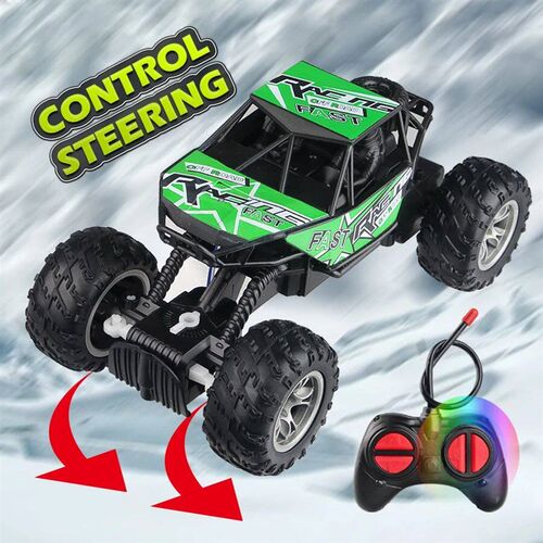4-Way Remote Control Car with Light Anti-Slip Rubber Tire Ou