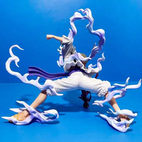 One Piece Nika Luffy Figure Sun God Gear 5 Red White Pants S