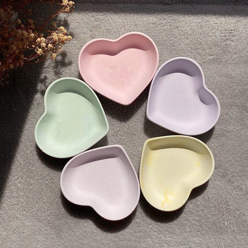 Concrete Heart Shape Silicone Molds DIY Handmade Epoxy Resin
