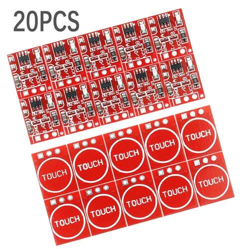 20PCS Safe 2.5-5.5V Self Locking TTP223 Capacitive Switch To