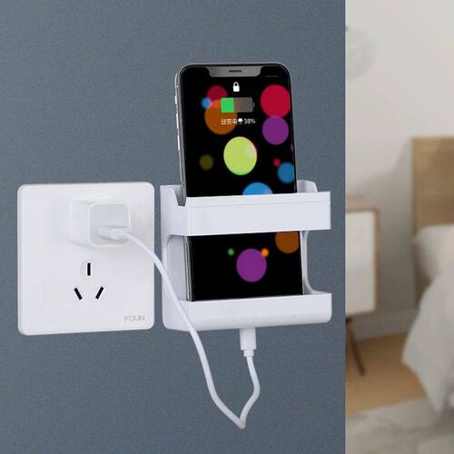Remote Control Holder Adhesive Punch-free Socket Holder With
